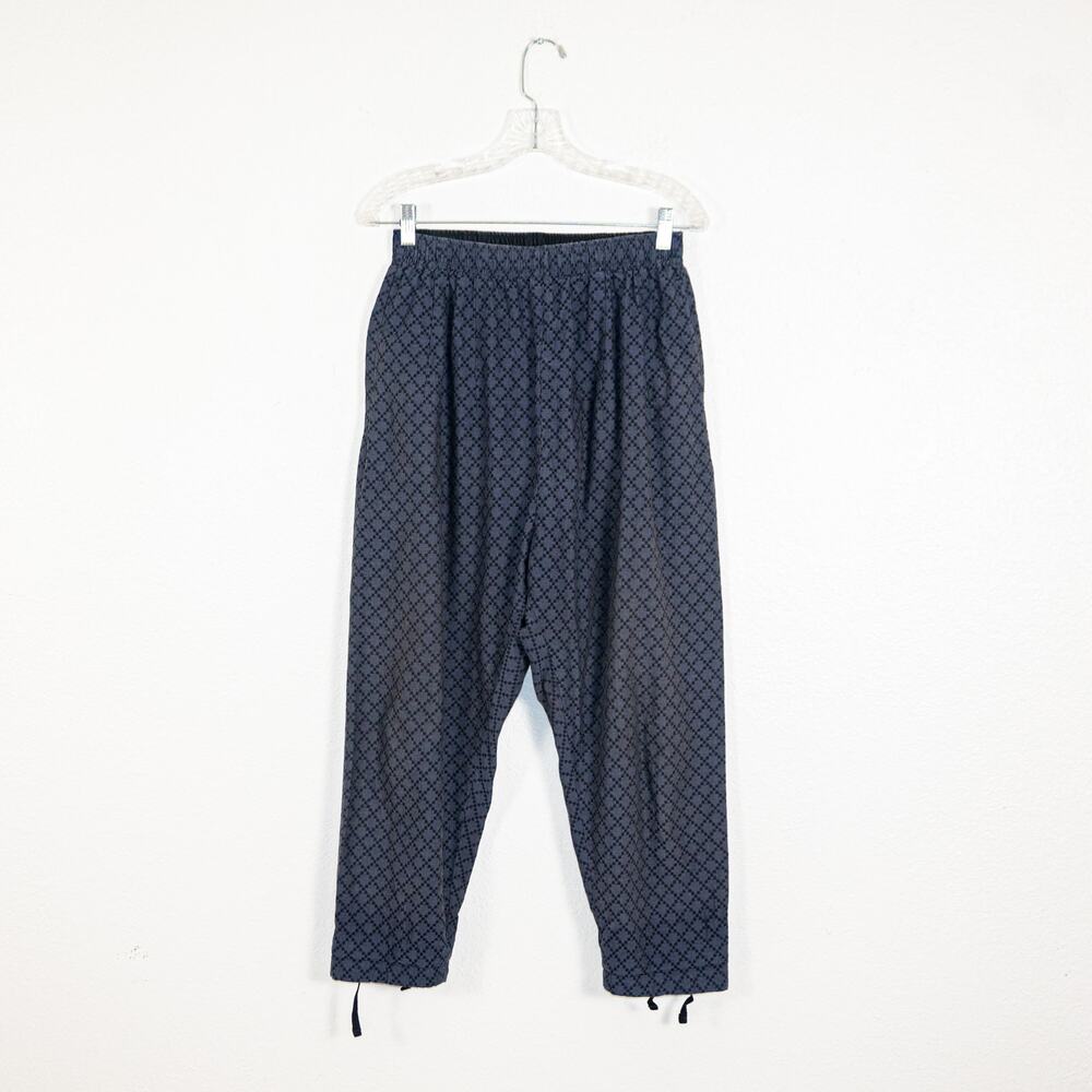 Engineered Garments NY FWK Size 1 Cotton Leisure Pants Blue geo 28w